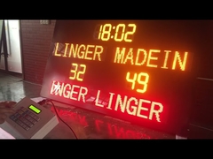 Color llevado al aire libre interior del amarillo del marcador del baloncesto con el marco impermeable