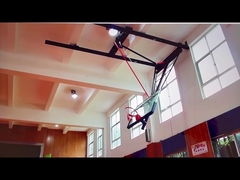 El soporte suspendido plegable del baloncesto moderó el techo de cristal montado